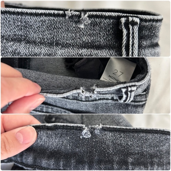 Mother The Insider Crop Step Fray jeans Train Stops 27 - Picture 15 of 15